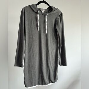 Sweatshirt Dress with Hood